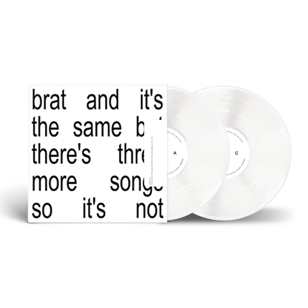 charli xcx - brat and it's the same but there's three more songs (white vinyl 2LP)