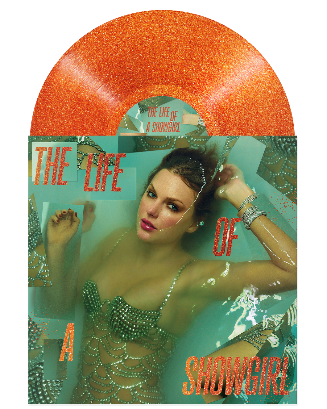 Taylor Swift - The Life of a Showgirl (LP ORANGE GLITTER VINYL) preorder