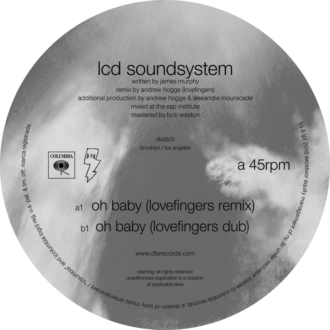 LCD Soundsystem 'oh baby (Lovefingers Remixes)' (12