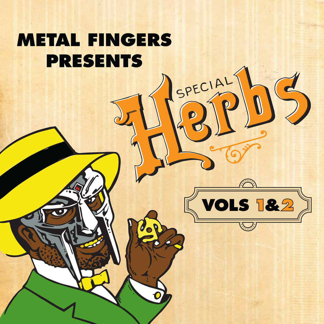 Metal Fingers Presents: Special Herbs Vol. 1 & 2 MF DOOM (2LP Mustard Yellow)