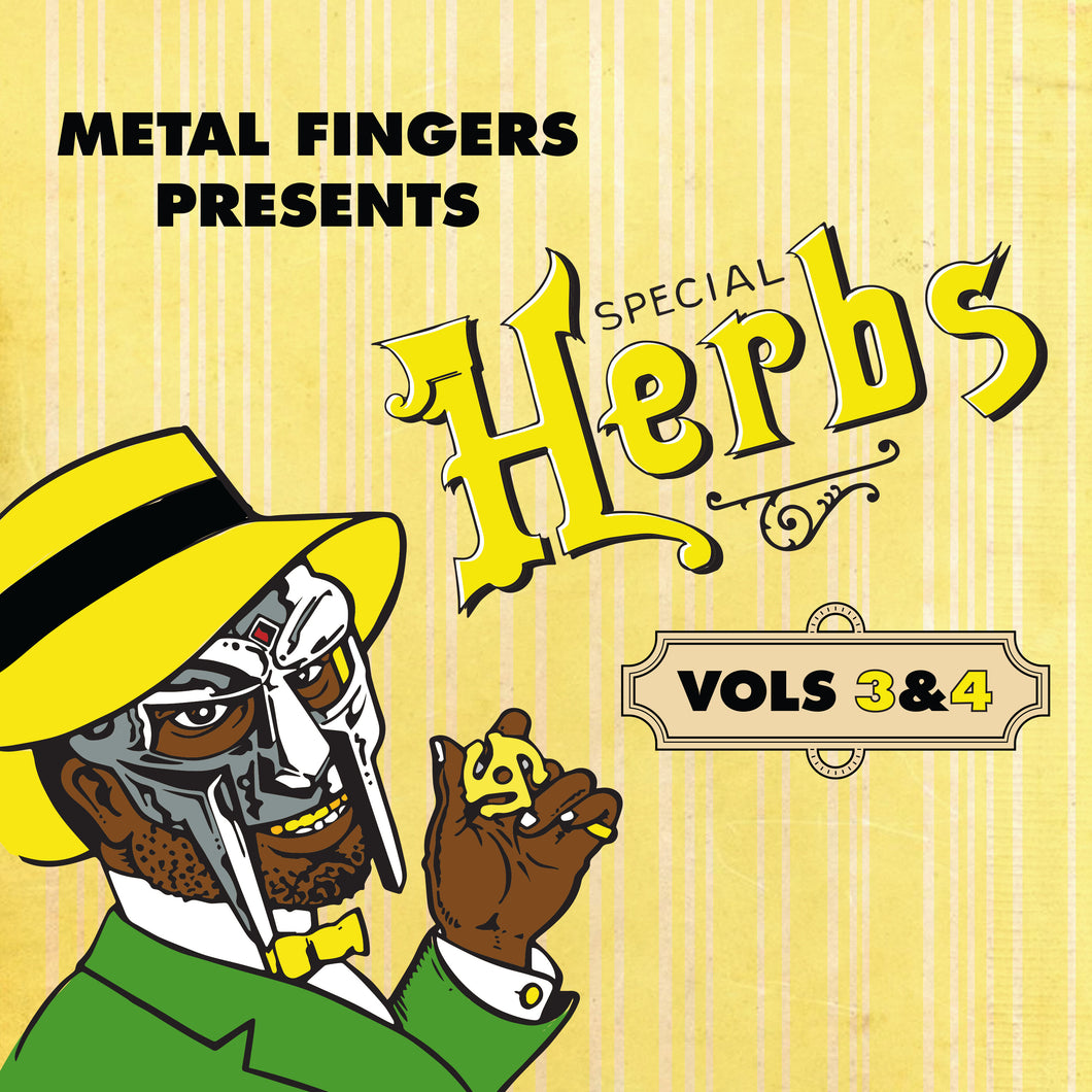 Metal Fingers Presents: Special Herbs Vol. 3 & 4 MF DOOM (2LP Lemon Yellow)